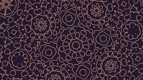 Intricate Abstract Flowing Line Art Pattern Loop