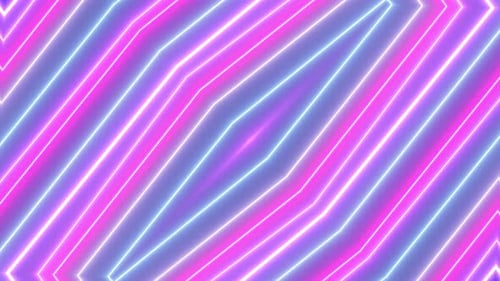 Dynamic Neon Geometric Light Loop Background