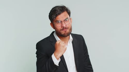 Man Threatens with Fists