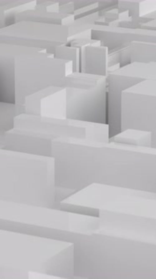 Animated 3D Geometric Loop Background