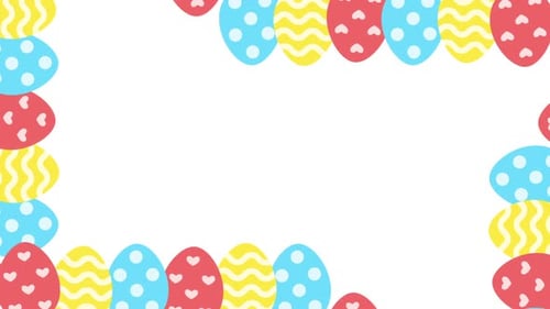 Easter Eggs Animation Animated Easter Border Background