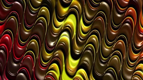 Abstract Fluid Glossy Wave Seamless Motion Background