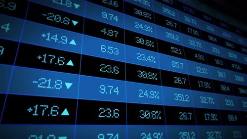 Stock Market Ticker Board Loop