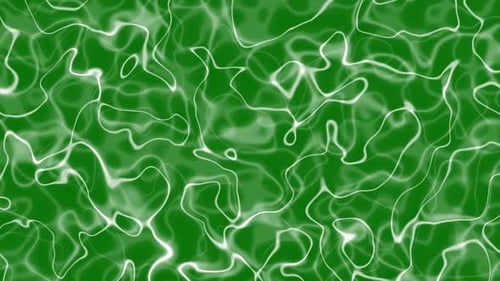 Green Liquid Abstract Wavy Lines Looping Background