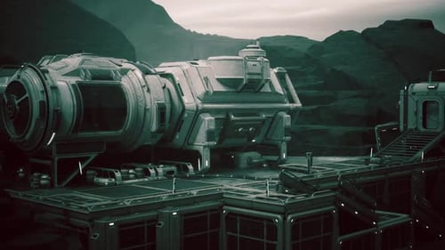 Colonist Base Established on a Rocky Planet in a Distant Solar System