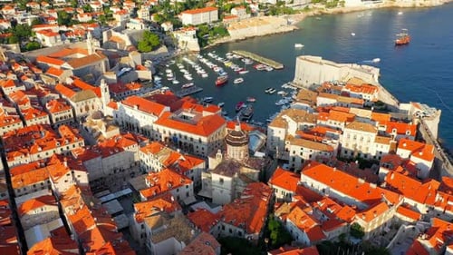 Cinematic And Aerial View Of Croatia Cityscape, Europe