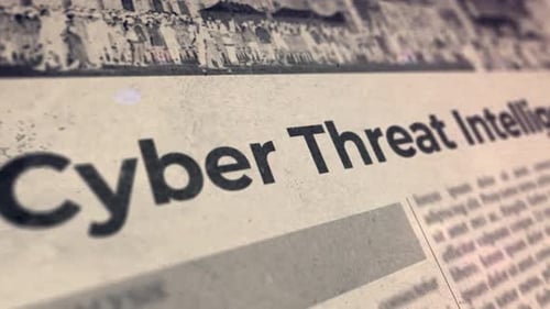 Cyber Threat Intelligence Newspaper Headline Reveal