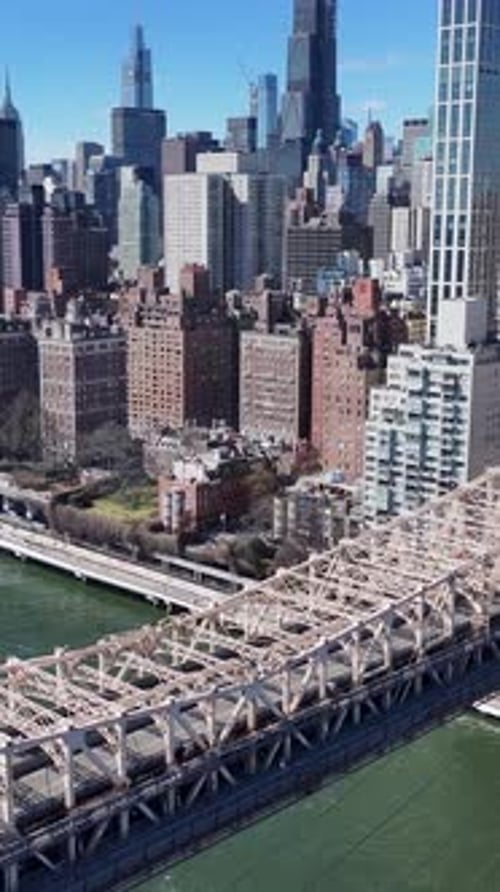 New York Skyline At Manhattan In New York United States.