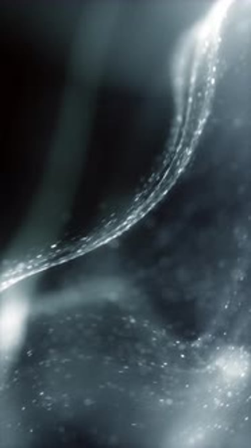 Elegant Silvery Abstract Particle Flow Decorative Vertical Loop Background