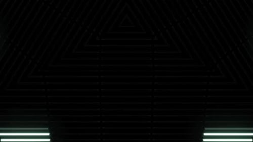 Dynamic neon geometric shapes creating a modern, vibrant background