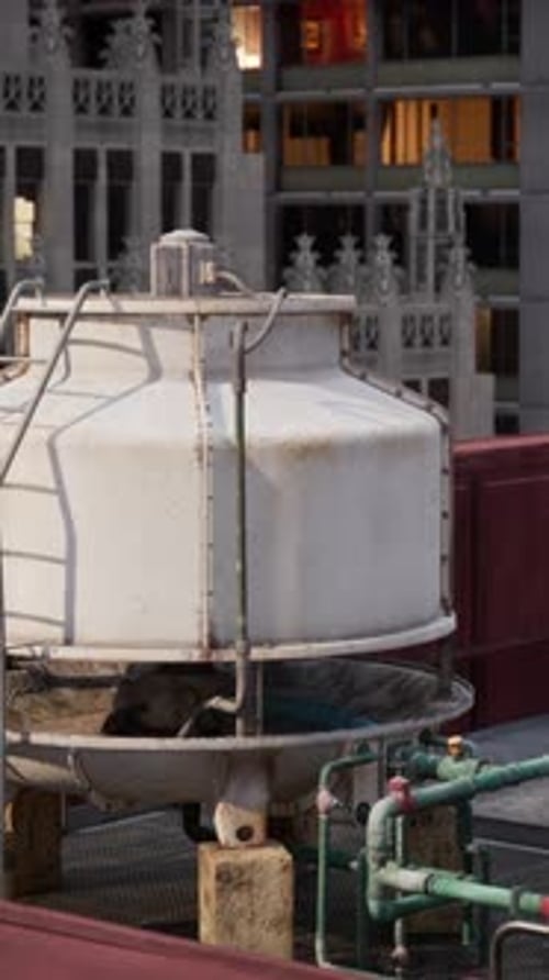 New York Water Tower Tank Detail