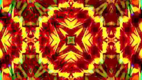 Vibrant Fluid Abstract Kaleidoscope Pattern Loop