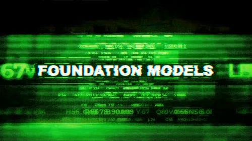 Foundation Models Tech Word Hi-Tech-Hintergründe
