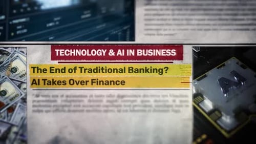 The End Of Traditional Banking Ai Takes Over Finance Newspaper Headline Titles