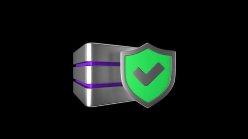 Server Protection 3D Animation | Alpha Channel