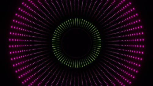 Pink And Green Flashing Neon Pulsation Background Vj Loop In 4K