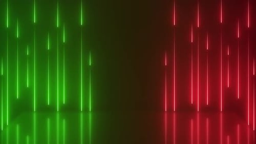 Modern Glowing Neon Lights Loop Background Wallpaper