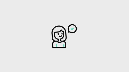 Girl Review Animated Icon