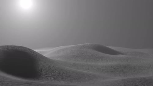 Abstrakte 3D-Animation von Sand Hills