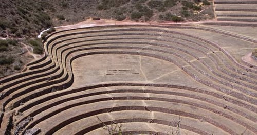 Archaeological complex Moray andenes Inca stoneworks - Cusco, Peru 4