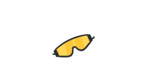 Animated Ski Goggles Icon Reveal