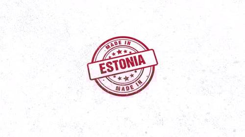 Sello de goma fabricado en Estonia