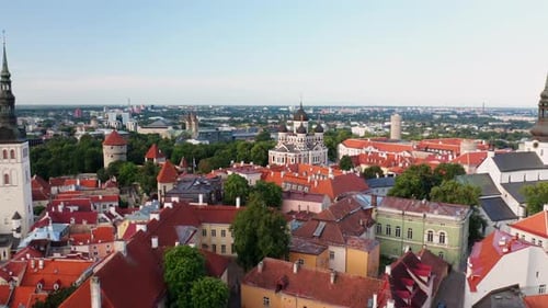 Aerial View of Tallinn's Stunning Old Town