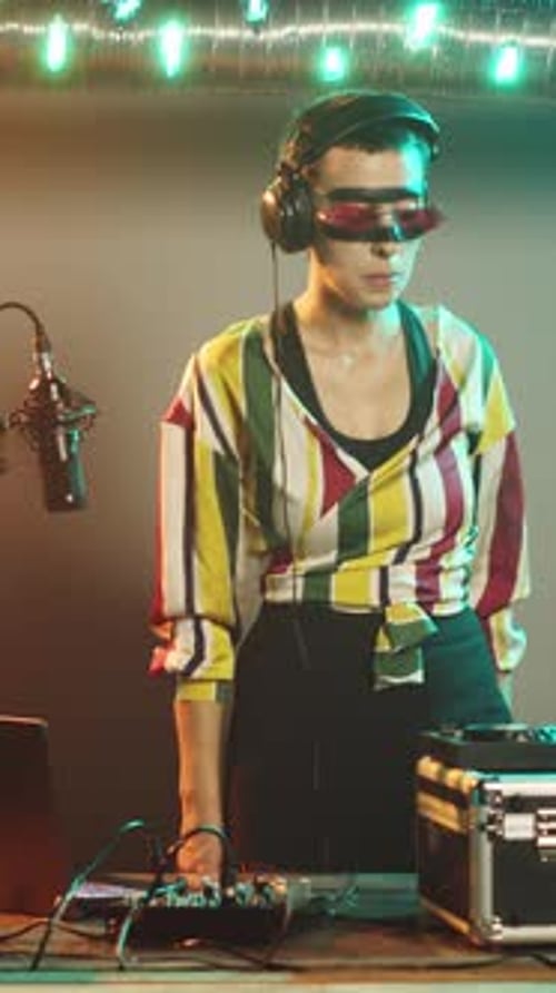 Creative Musician Working on Music in Studio