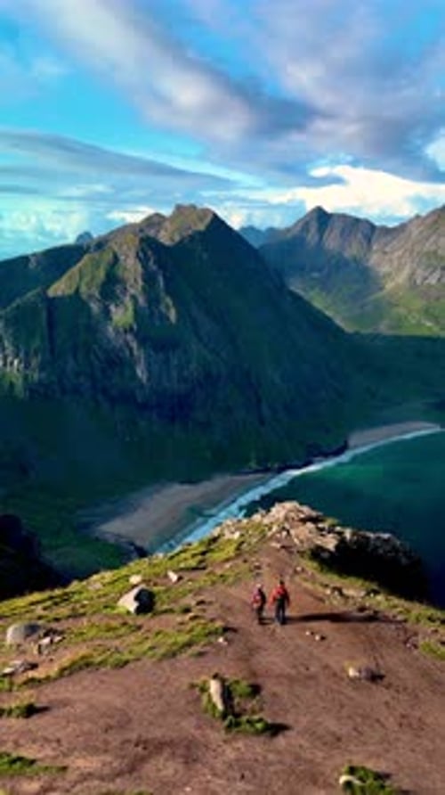 Explore the Stunning Ryten Kvalvika Trail with Breathtaking Views in Lofoten Norway