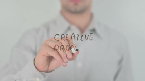 Creative Process, Writing on Transparent Screen