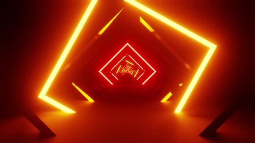High Quality Neon Red Vj Loop Background