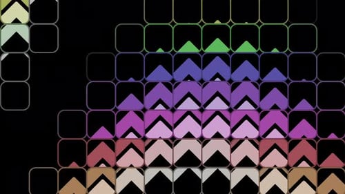 Colorful Arrows Moving Endlessly In A Vj Background Loop