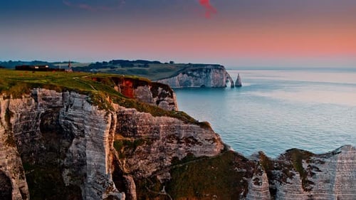 Elephant Cliff in Etretat Commune / Normandy