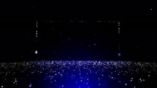 Blue Particles Background Loop