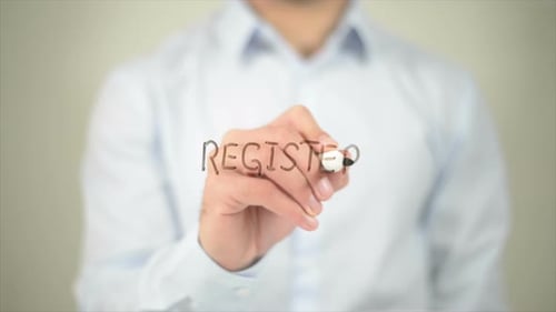 Register Writing on Transparent Screen