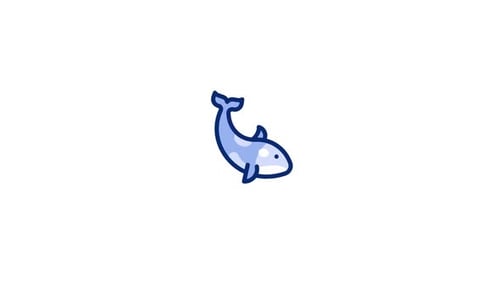 Animiertes Orca-Symbol