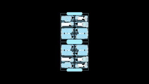 Collection d'interfaces : sortie en boucle de la perturbation de deux blocs avec des éléments passant par des circuits wi