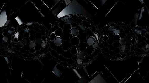Abstract Dark Metallic Spheres and Geometric Background Loop