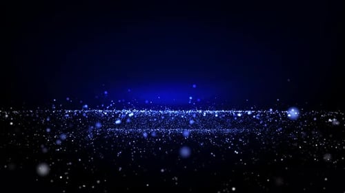 Blue Particles Background Loop