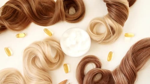 Curly Hair, Cosmetic Cream, and Hair Care Products