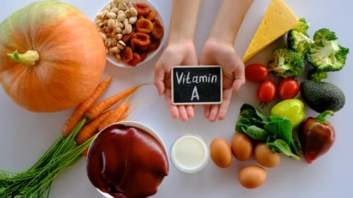 Products Containing Vitamin A Selective Focus
