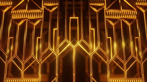 Fundo Art Déco dourado