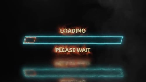 Rectangle néon futuriste sur fond sombre