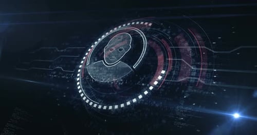 Social media chat and artificial intelligence symbol digital concept loop