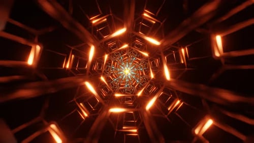 Cycled Animation of Flight Inside the Hyperspace Tunnel