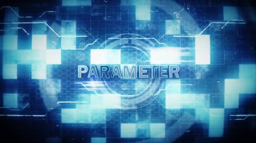 Futuristic Digital Grid Background with Text Reveal Animation