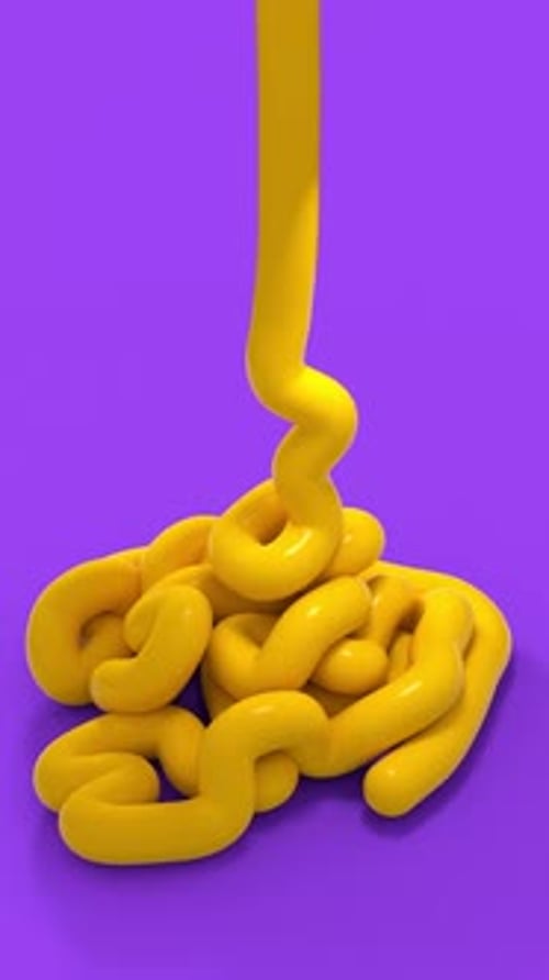 Funny Softbody Yellow Spline