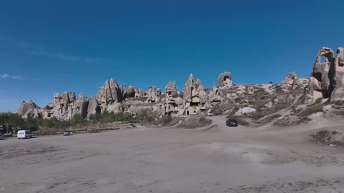 Unusual Rocky Caves In The Valley Of Cappadocia