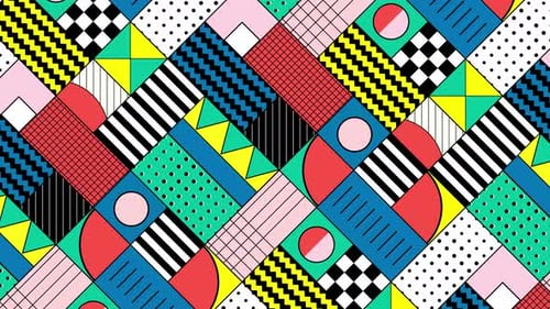 Diagonal Memphis Geometric Background
