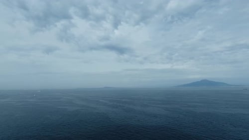 Ship and Boat Traffic in the Mediterranean Sea with Clouds